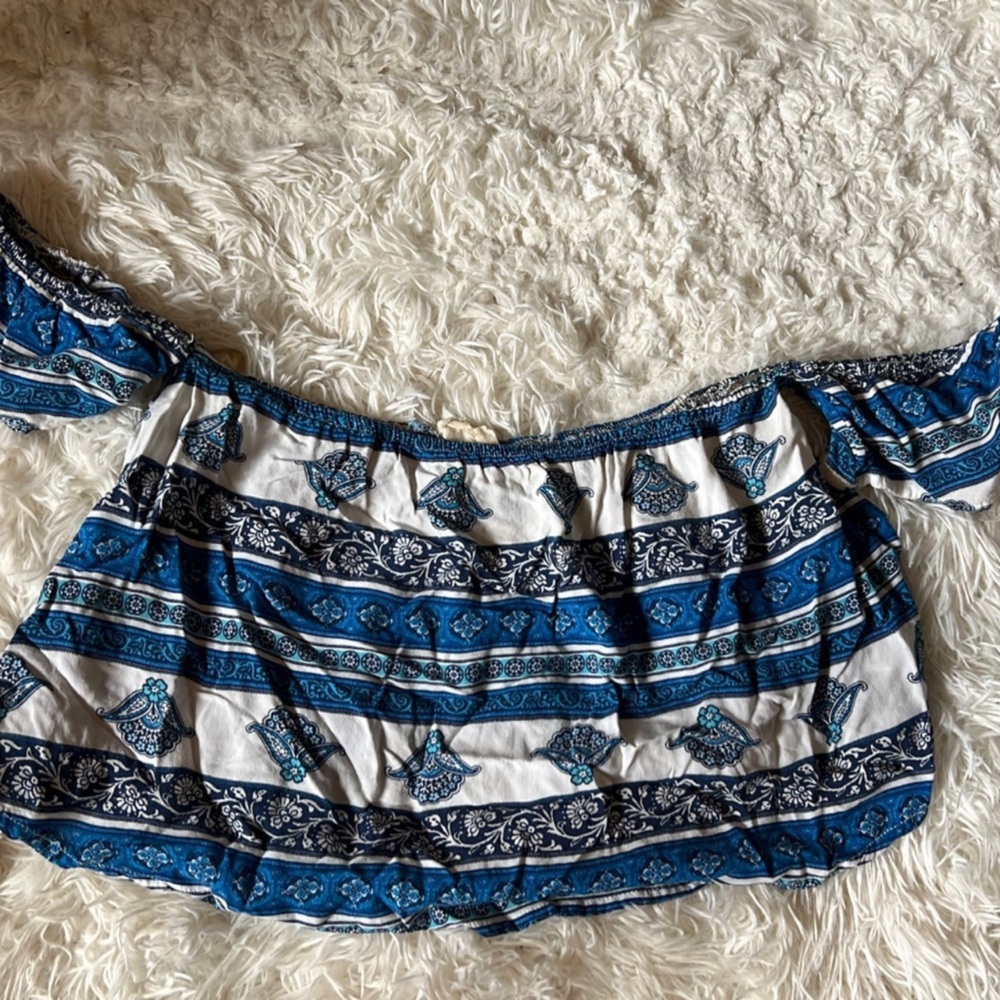 Off the shoulder crop top